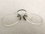 Óculos antigo, pince-nez, 9 cm