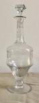 Garrafa em cristal Saint Louis com rica gravação de guirlandas, 33 cm