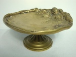 Centro de mesa em bronze francês período Art Nouveau assinado por A. Marionnet, 15x32 cm