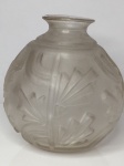 Grande e raro vaso art deco em vidro fosco Frankart Sarsaparilla - 25 x 22 cm