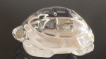 Tartaruga de cristal BACCARAT, marca gravada na base - 9 cm x 4 cm