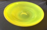 Prato de Murano amarelo - 25 cm diâmetro