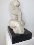 DULCE LISBOA - Escultura `Ritmo Branco` - 60 x 40 x 29 cm Peça nº 227 E-2 - Assinado na base 1989