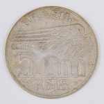 Lote composto por moeda de 5000 Réis cunhada em 1936.