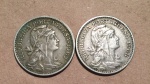Lote composto de duas moedas da Republica Portuguesa de 50 Centavos, cunhadas respectivamente em 1967 e 1968.