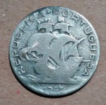 Lote composto por Moeda de Prata - 2,5 Escudos  - 1945 - Portugal
