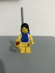 Lego figura com mochila e caneca