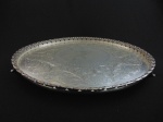 Sálvia em prata portuguesa 833 diâmetro 37 cm. Peso  1100 g
