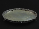 Sálvia em prata portuguesa 833, diâmetro 27 cm. Peso 550 g.