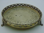 Sálvia em prata 833  BRASIL, diâmetro 10 cm, peso 105 g.
