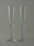 Par taças para champanhe, altura 25,5 cm.
