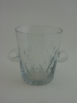Balde para gelo em cristal . Altura 15 cm , diâmetro 13 cm.