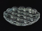Prato para bolo em cristal lapidado.