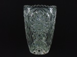 Vaso em cristal lapidado .  Altura 21 cm , diâmetro 14 cm.