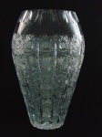 Vaso em cristal lapidado, altura 26 cm , diâmetro 16 cm
