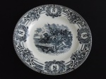 Prato de parede com cenas do Imperador Napoleão Bonaparte , Bélgica  BOCH.F, diâmetro 24 cm.