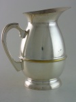 Duas Jarras em prata EBERKOC, altura 20 cm , diâmetro  14 cm