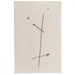 Mira Schendel (1919-1988), Sem Título. Bastão de óleo com letra 7. Assinado, cid e datado 1979. Ex coleção João Carlos Andreoli. 32 x 21 cm.