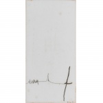 Mira Schendel (1919-1988), Sem Título. Monotipia. Assinado, cid e datado 1966. Ex coleção João Carlos Andreoli. 45 x 21 cm.
