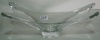 CENTRO DE MESA - cristal JAH-SC, selo ao fundo  40x13 cm alt