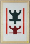 RUBEM VALENTIM Emblema serigráfico 50x34 cm cid 1974 - 149/150