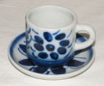 MONT SION - porcelana mineira - 12 xícaras de café com pires - 7 cm