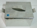 SORVETEIRA - em aço inox, tampa com pega e duas alças - 27x30 cm