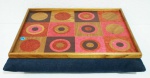 APOIO PARA NOTEBOOK - almofada e bandeja com rica macheteria - 42x32 cm