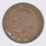 Lote composto por moeda do Reino Unido de 1 Penny cunhada em 1936.