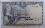 PORTUGAL 1918.   50 CENTAVOS