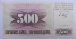 BOSNIA 1992.   500 DINARA