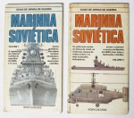 Marinha Soviética, Guias de armas de guerra, 2 volumes, 22 X 12 cm // capa dura, 75 pg cada // Editora Nova Cultural Ltda. // 1986, marcas do tempo.