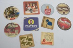 Lote com dez (10) Bolachas de Chope diversas.