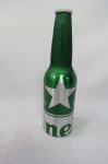  Garrafa vazia em alumínio da Cerveja Heineken