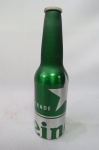  Garrafa vazia em alumínio da Cerveja Heineken