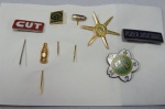 Lote com 07 Pins (CUT, Coca-Cola, Ceagesp, Poder Judiciário, entre outros).