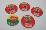 04 Bolachas Da Coca-cola - Futebol 2010 Suporte Porta Copos