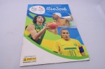 Livro ilustrado da Panini (álbum de figurinhas), do Rio 2016, incompleto.