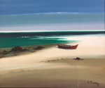 Sylvio Pinto  Grande marinha, excelente quadro desse artista, elaborado com lindas cores. Marcado atrás Cabo Frio 1984. Quadro em excelentes condições e com grande moldura. Ost 60 x 73 cm