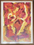 Yolanda MOHALYI (1909-1978) - óleo s/ cartão, medindo: 67 cm x 50 cm