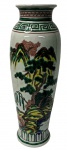 Magnifico vaso em porcelana oriental, medindo: 36 cm alt.