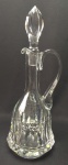 Linda licoreira de cristal lapidada com alça - 35cm altura x 14 cm diâmetro