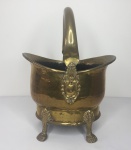 Grande balde de gelo com pés em bronze com cobre - 34cm x 26cm x 19cm