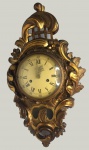 Relógio de Parede dourado estilo Luiz XV - 58cm x 38cm