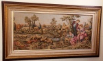 Belíssmo Quadro em GOBELIN  com cenas do campo em excelente estado sem perda de coloração e com excelente moldura . Mede: 122 x 67 cm