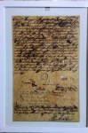Documento assinado por D. João VI ( Tipo 2  ) atribuindo a Ordem de Christo em 1814  , é  a segunda assinatura mais rara. Catalogada RHM -1ª Edição - Emoldurado. Pequenos furos