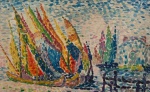 Paul Signac - O.S.T. assinado e datado no C.I.D. Obra med. 35x55cm. Todas as obras estrangeiras são vendidas na categoria Atribuído.