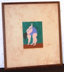 Quadro emoldurado. med:27 cm alt x 25 cm larg.