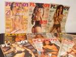Lote com revistas Playboy.