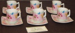 Lote com 06 xícaras de café.
